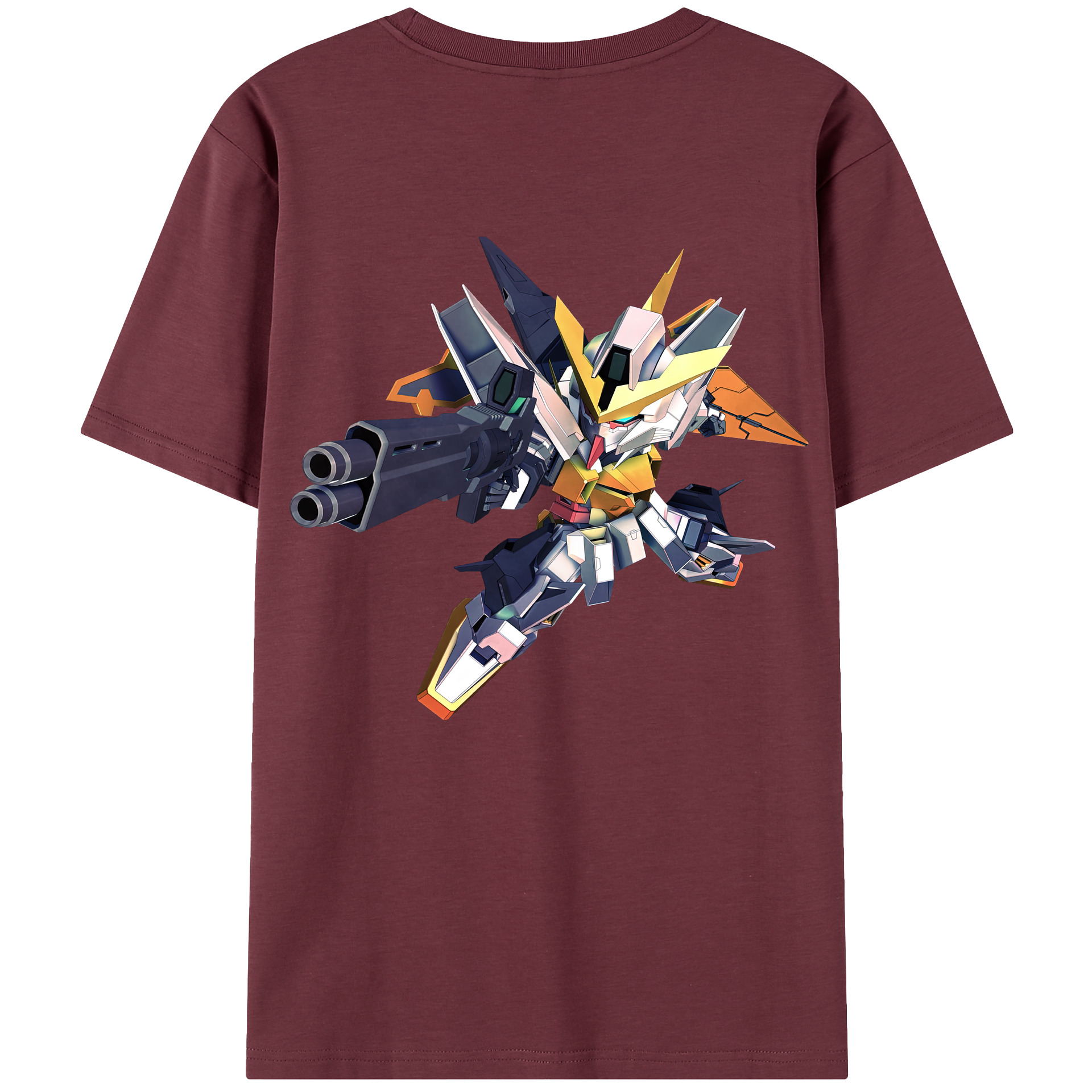 （画像用） 機動戦士ガンダム Mobile Suit Gundam 綿100％半袖Tシャツ（背面プリント）